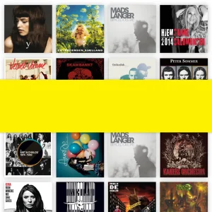 Albumcovers designet af JPG Grafisk – oversigt
