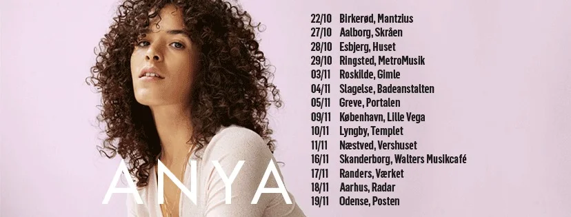 Anya – Facebook-cover med turnédatoer